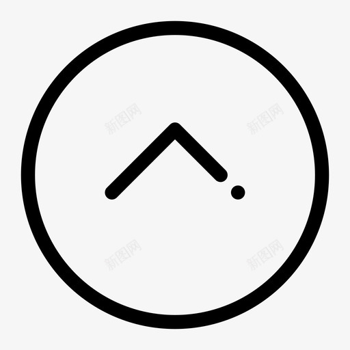 向上方向光标指针图标svg_新图网 https://ixintu.com 光标 向上方向 指针 顶部 顶部方向