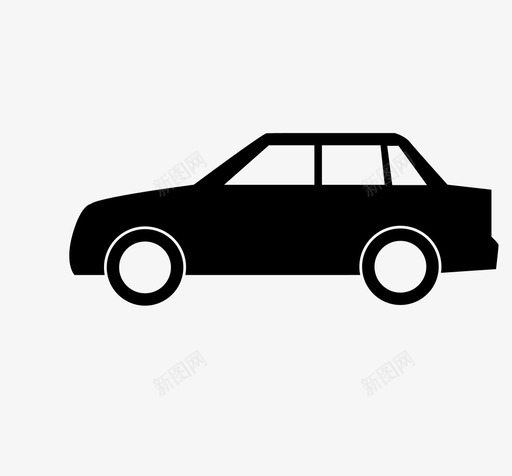 轿车汽车古董图标svg_新图网 https://ixintu.com 古董 汽车 汽车宇宙 轿车