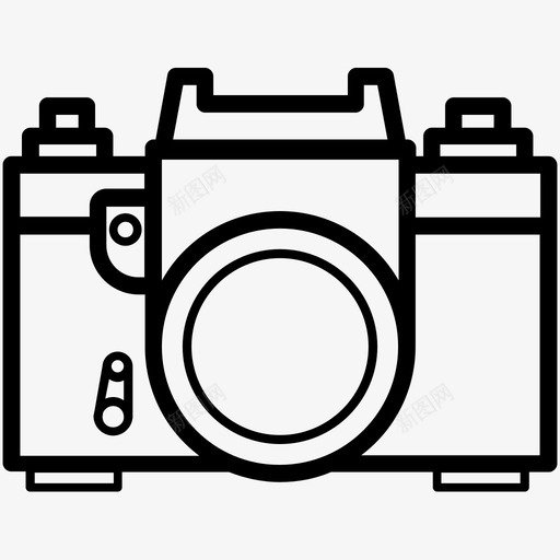 胶卷相机镜头照片图标svg_新图网 https://ixintu.com 摄影 照片 照相 胶卷相机 镜头