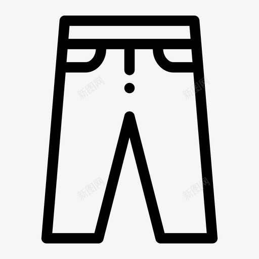 牛仔裤布料牛仔裤裤子图标svg_新图网 https://ixintu.com 布料 牛仔裤 牛仔裤裤子 长裤