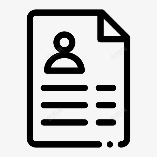 简历法律文件结果图标svg_新图网 https://ixintu.com 法律文件 简历 结果