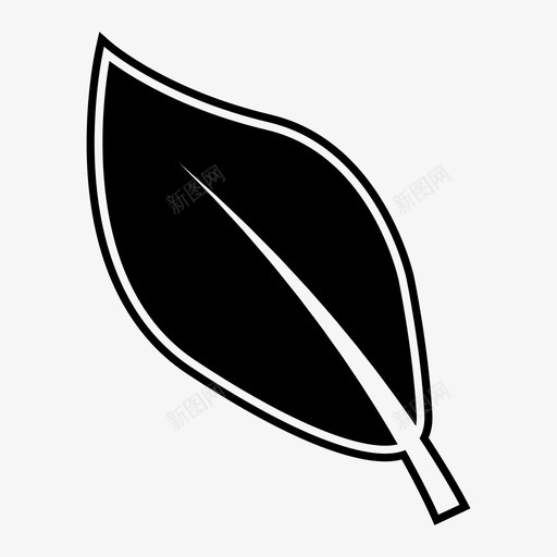 叶子药草自然图标svg_新图网 https://ixintu.com 叶子 树 植物 自然 药草