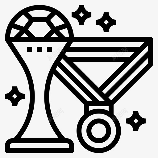 冠军奖杯足球奖牌图标svg_新图网 https://ixintu.com 体育 冠军奖杯 奖牌 足球
