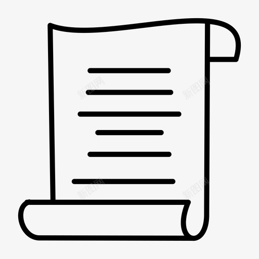 卷轴版面杂志图标svg_新图网 https://ixintu.com 卷轴 报纸 杂志 杂志设计 版面