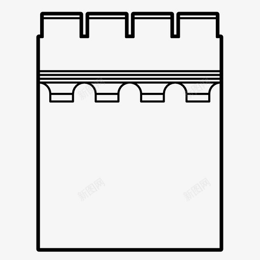 墙片建筑城堡图案图标svg_新图网 https://ixintu.com 城堡图案 城墙 城墙组成 堡垒 墙片 建筑 防御