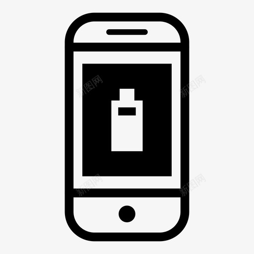 智能手机电池80智能手机黑色图标svg_新图网 https://ixintu.com 智能手机电池80 智能手机黑色