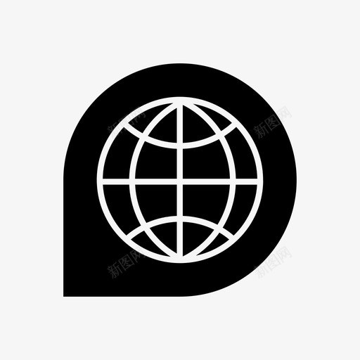全球互联网世界图标svg_新图网 https://ixintu.com 世界 互联网 全球