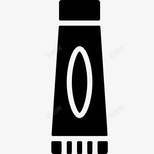 牙膏浴室清洁图标svg_新图网 https://ixintu.com 卫生 卫生间 浴室 浴室物品 清洁 牙科 牙膏