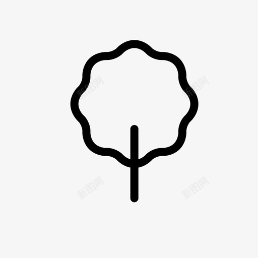 树森林绿色图标svg_新图网 https://ixintu.com 公园 树 森林 植物 绿色