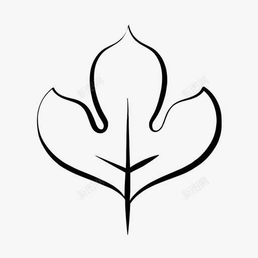 叶生态手绘图标svg_新图网 https://ixintu.com 叶 手绘 树叶手绘 植物 生态 自然
