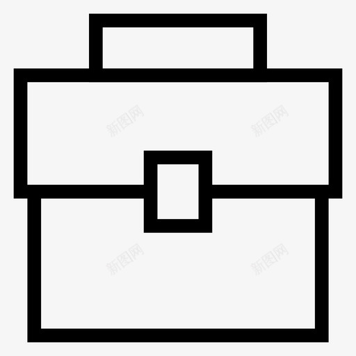 包公文包商务图标svg_新图网 https://ixintu.com 公文包 包 商务 购物电子商务线图标