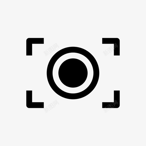 对焦照相机十字准线图标svg_新图网 https://ixintu.com 十字准线 取景器 对焦 摄影 照相机 视频