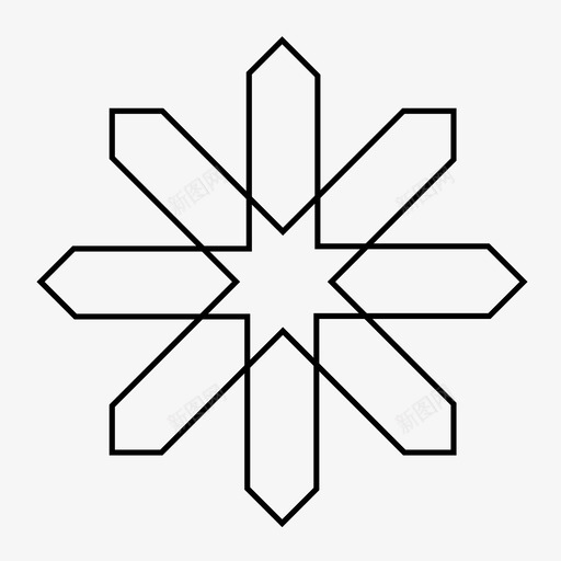 伊斯兰图案阿拉伯图案风格图标svg_新图网 https://ixintu.com 伊斯兰图案 传统 阿拉伯图案 风格