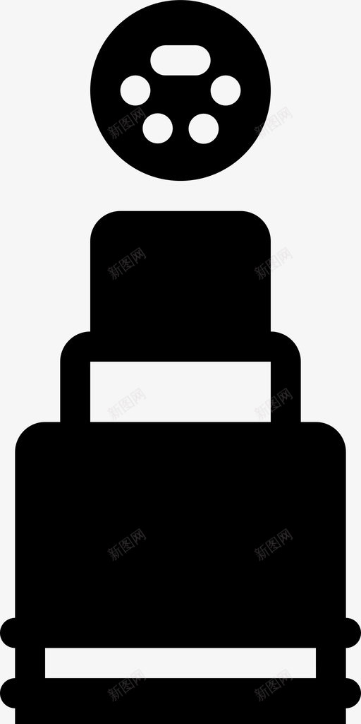 ps2插头电缆连接器图标svg_新图网 https://ixintu.com ps2 ps2插头 smashicons连接器电缆实心 电缆 连接器