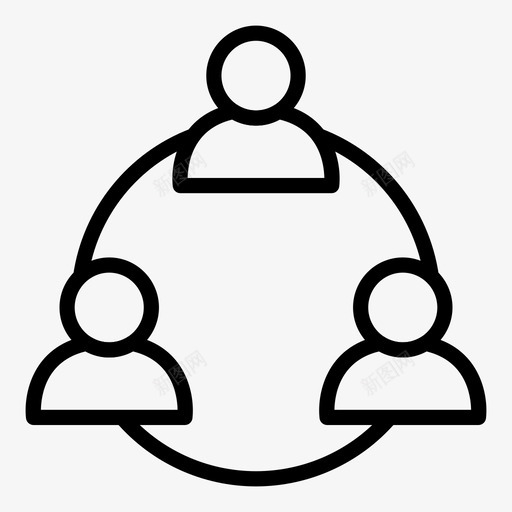 头脑风暴会议业务图标svg_新图网 https://ixintu.com 业务 会议 头脑风暴