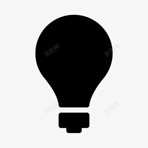 灯泡想法信息图标svg_新图网 https://ixintu.com 信息 想法 技能 提示 灯泡 通知
