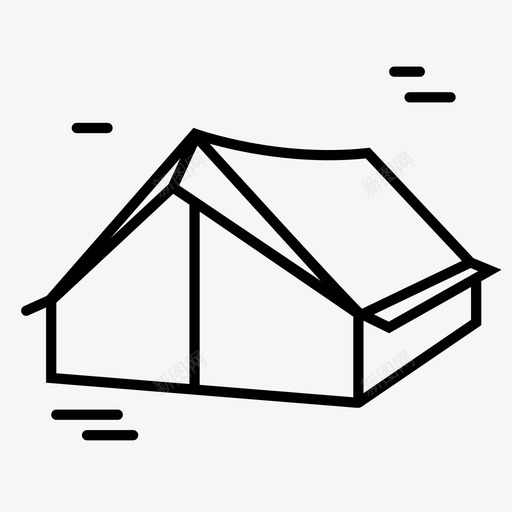 露营帐篷露营地旅行图标svg_新图网 https://ixintu.com 旅行 睡觉 露营地 露营帐篷