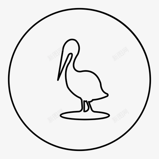 鸟动物苍鹭图标svg_新图网 https://ixintu.com 动物 苍鹭 鸟
