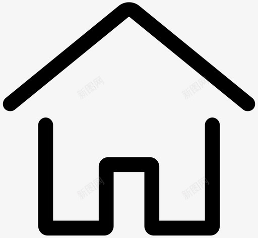 主页房屋用户界面线图标svg_新图网 https://ixintu.com 主页 房屋 用户界面线图标