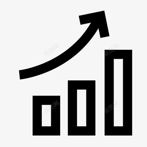 条形图数据分析图表图标svg_新图网 https://ixintu.com 图表 增长图 数据分析 条形图 统计 销售报告