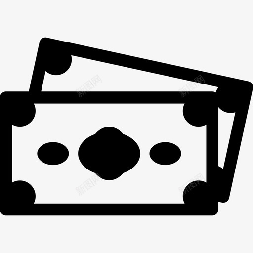 钞票生意商店图标svg_新图网 https://ixintu.com 商店 生意 钞票