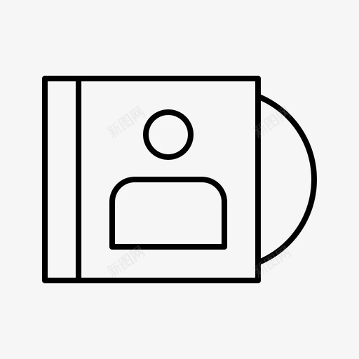 翻译专辑艺术家图标svg_新图网 https://ixintu.com cd 专辑 杂项 翻译 艺术家 音乐