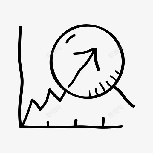 回复增长图表增加图标svg_新图网 https://ixintu.com 商业涂鸦 回复增长 图表 增加 统计