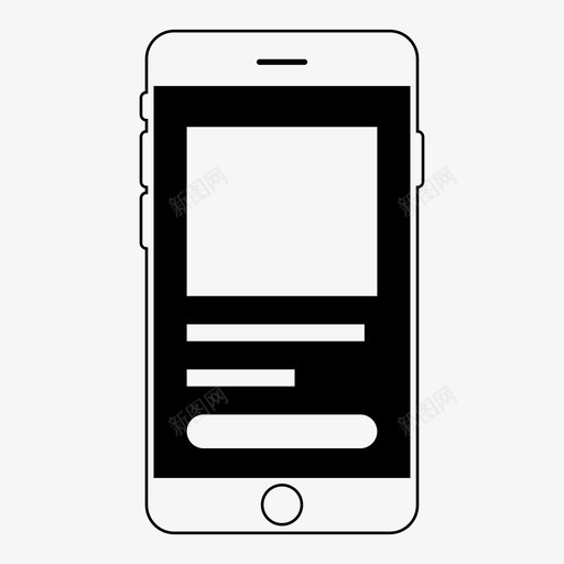 移动产品页面应用程序电子商务图标svg_新图网 https://ixintu.com iphone 应用程序 电子商务 移动产品页面 移动线框 销售