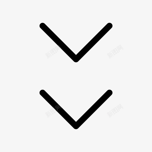 快速后退向下箭头减速图标svg_新图网 https://ixintu.com 减速 向下箭头 导航箭头四极 快速后退