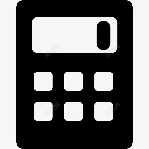 有六个按钮的计算器工具和器具基本原理图标svg_新图网 https://ixintu.com 基本原理 工具和器具 有六个按钮的计算器
