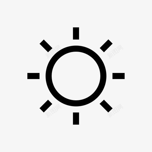 亮度光线阳光图标svg_新图网 https://ixintu.com 亮度 光线 摄影 阳光