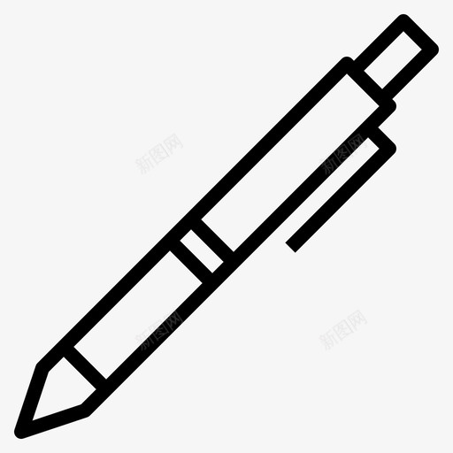 笔便条文具图标svg_新图网 https://ixintu.com 作家 便条 写作 小学 文具 笔