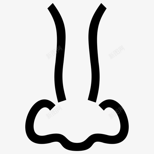 鼻子气味象形文字第一卷图标svg_新图网 https://ixintu.com 气味 象形文字第一卷 鼻子