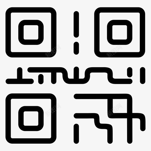 二维码图标svg_新图网 https://ixintu.com 二维码