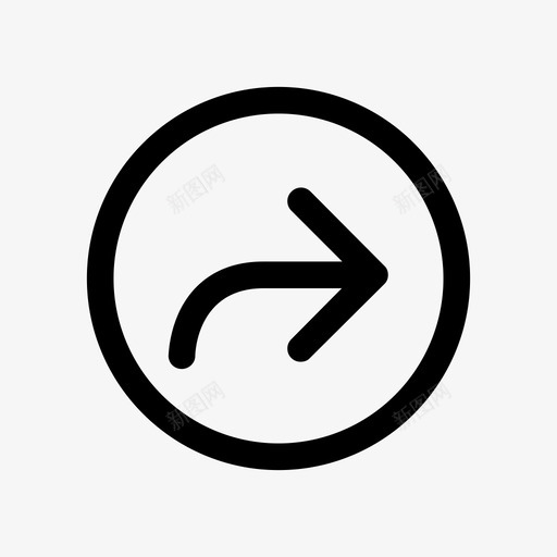 右转转一圈图标svg_新图网 https://ixintu.com 右转 转一圈
