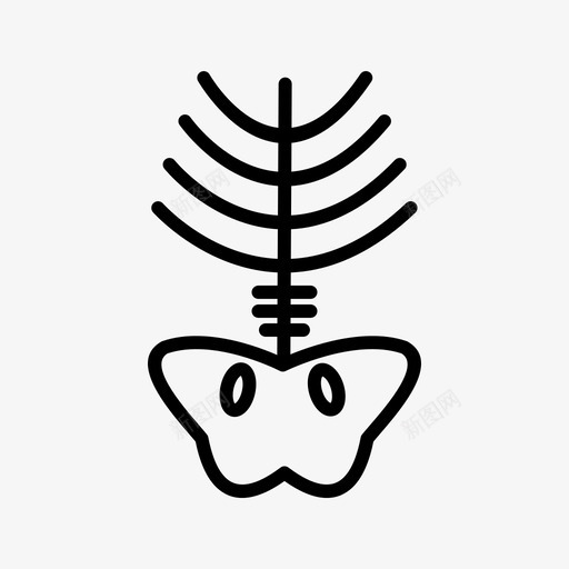 x光骨骼医学图标svg_新图网 https://ixintu.com x光 医学 骨骼