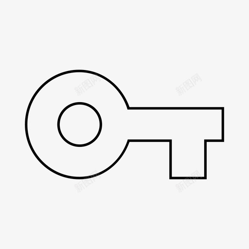 vpn密钥锁密码图标svg_新图网 https://ixintu.com vpn密钥 密码 物料行 锁