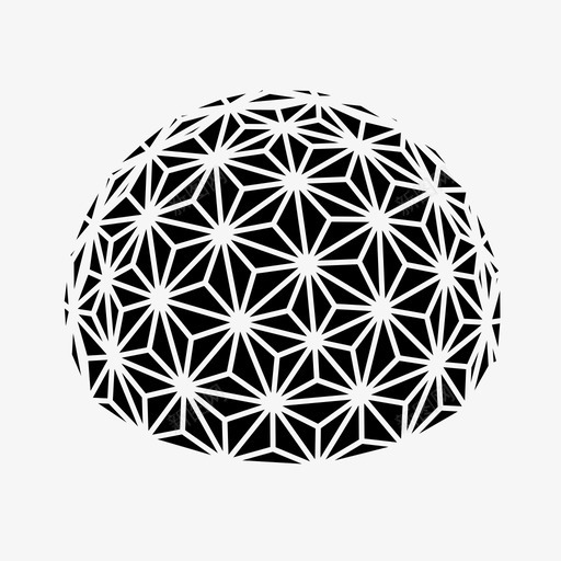 穹顶建筑巴克明斯特富勒图标svg_新图网 https://ixintu.com 三角形结构 几何学 半球 巴克明斯特富勒 建筑 测地线穹顶 穹顶