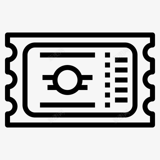 门票入场券比赛图标svg_新图网 https://ixintu.com 入场券 博物馆 比赛 电影 足球 通行证 门票