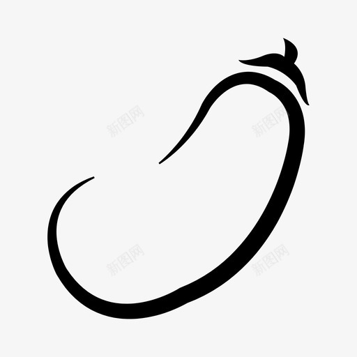 茄子布林加尔咖喱图标svg_新图网 https://ixintu.com 咖喱 布林加尔 紫色 茄子 蔬菜