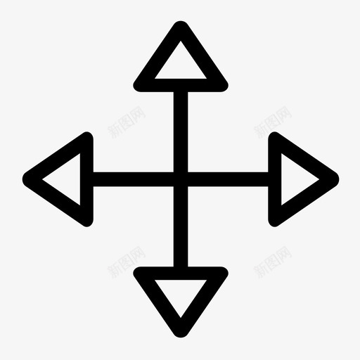 移动光标拖动图标svg_新图网 https://ixintu.com 光标 拖动 指针 排序 移动