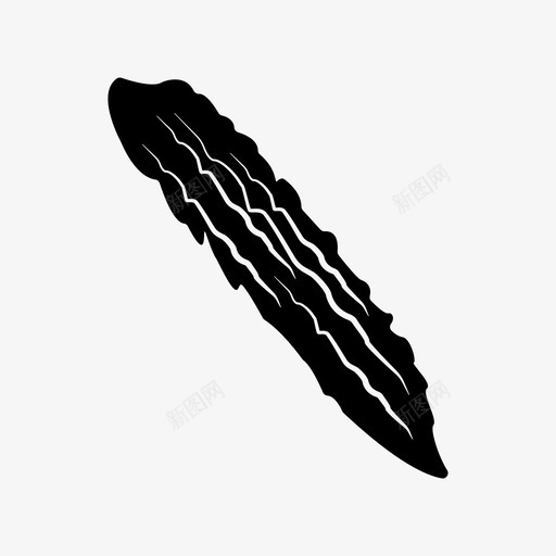 苦瓜咖喱食物图标svg_新图网 https://ixintu.com 咖喱 甜瓜 苦瓜 蔬菜 食物
