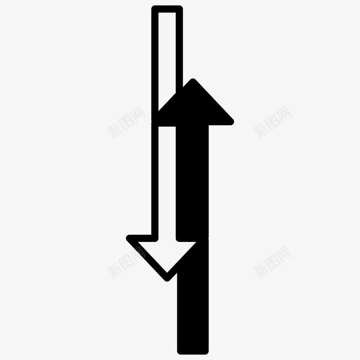 箭头冲突方向图标svg_新图网 https://ixintu.com 冲突 方向 相反 箭头 进入 退出