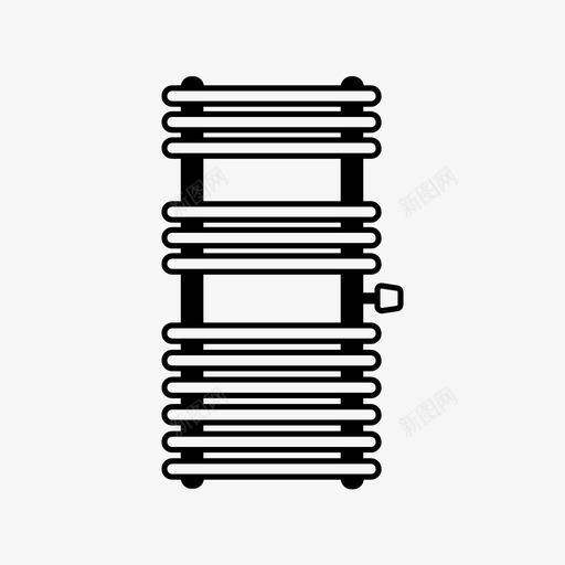 浴缸散热器图标svg_新图网 https://ixintu.com 浴缸散热器