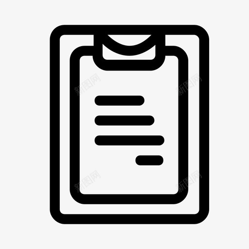 剪贴板文件字母图标svg_新图网 https://ixintu.com 剪贴板 字母 文件 文本 用户界面 符号