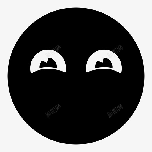 沉默情绪脸图标svg_新图网 https://ixintu.com 微笑 情绪 沉默 脸