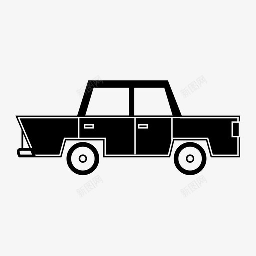 汽车异国情调复古图标svg_新图网 https://ixintu.com 复古 异国情调 汽车 老爷车