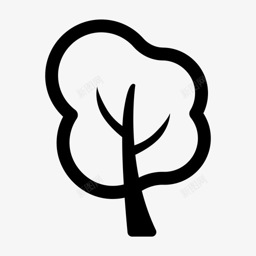 树地球生态图标svg_新图网 https://ixintu.com 地球 树 树木 环境 生态 绿色 自然
