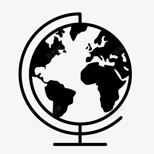 地球国际地图图标svg_新图网 https://ixintu.com 世界 国际 地图 地球 太空 星球