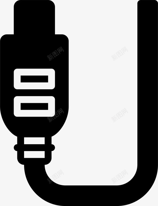 hdmi电缆连接器smashicons连接器图标svg_新图网 https://ixintu.com hdmi电缆 smashicons连接器 实心电缆 连接器